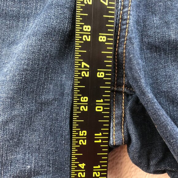 Chaps Women Jeans Size 6/28 Mid Rise Skinny Frayed Hem Blue Denim Classic Casual - Picture 8 of 16